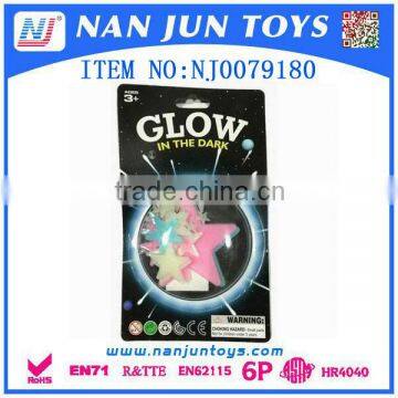 Plastic 3d star glow night wall sticker