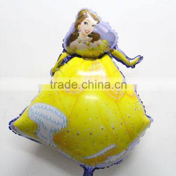 52*74cm A Little Belle Princess Aluminum balloons for girl's birthday party foil balloon mylar helium balloon