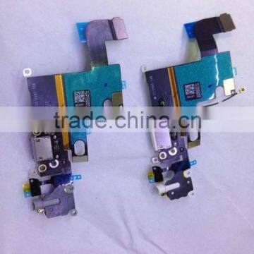 Mobile phone USB flex cable for iphone 6 usb port dock charging connector flex cable for iphone 6 replacement charging cable