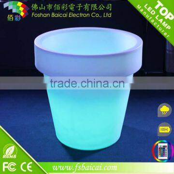 waterproof illuminated garden flower pots /big led planters/tall pots and planters customized