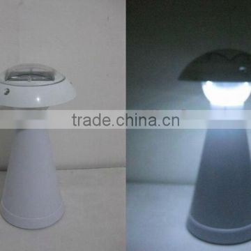 white plastic mushroom light solar lawn light(SO8844B