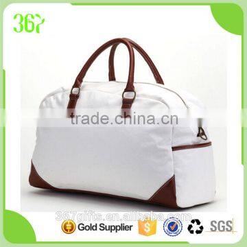 Ladies Shoulder Washing Canvas Bag PU Zipper Travel Bag photo-2