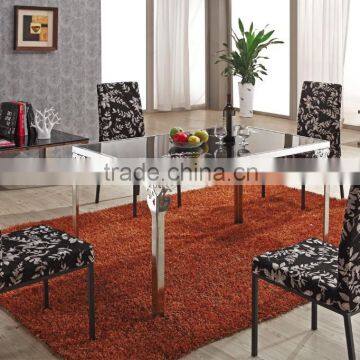 stainless steel dining table and chair sets
