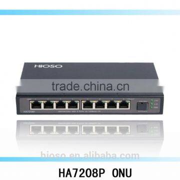 HIOSO 10/100M eight 8 RJ45 ports PoE PSE ONU EPON ONU