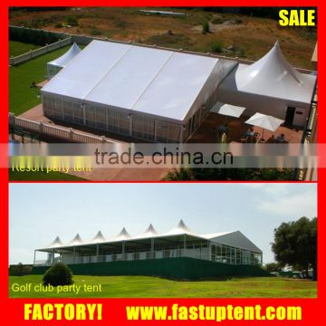 Aluminum clear span party tent style for resort event and golf club event