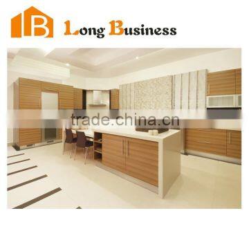 LB-JL1175 Brown customize luxury design moduar kitchen furniture cabinets