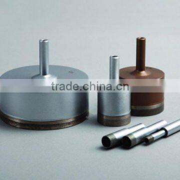 Diamond core drill for glass