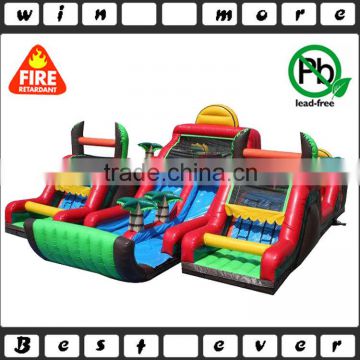 Commercial used blue lagoon obstacle course for adults , Giant cheap inflatable obctacle course for sale                        
                                                                                Supplier's Choice