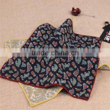 Custom Digital Print Linen Pocket Squares, Cotton Hanky photo-3