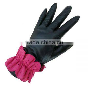 fashion Lambskin for daily use high fashion ladies leather gloves