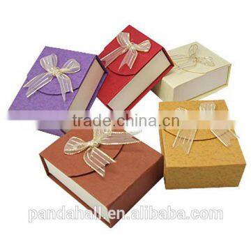 Earrings and Finger Ring Jewley Set Storage Box for Jewelry Wholesales(CBOX-Q004-M)