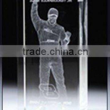 Crystal Cube Laser engraving with popular shape