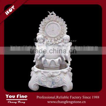 Indoor Decorative White Marble Water Wall Fountain