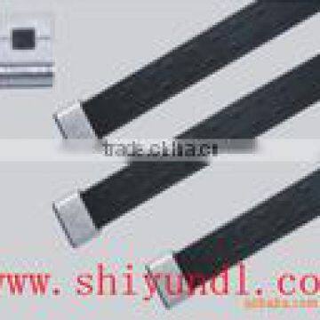 SS304 stainless steel PVC coated cable tie-Wing Lock Type