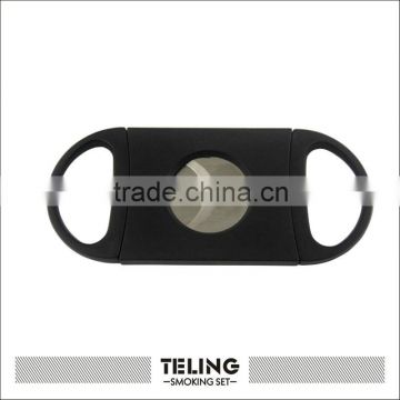 Plastic promotional double bladed cigar cutter