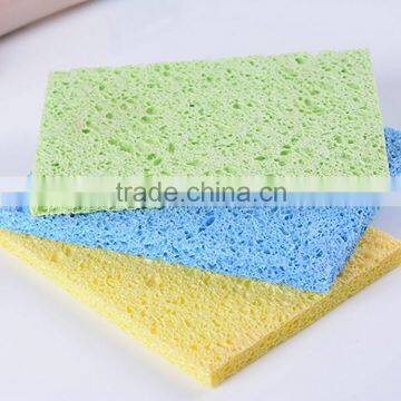 Wholesale supplier oem rectangle shape skin cleaning face sponge puff