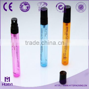 colored perfume test bottle with plastic sprayer LYTB13ly