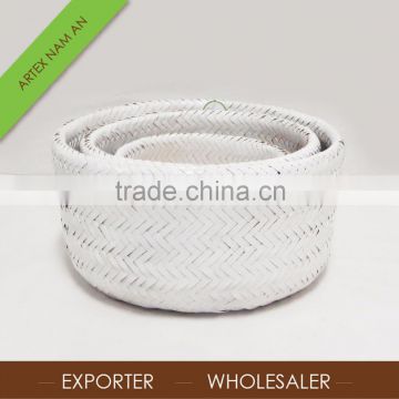 Gold supplier handmade natural bamboo basket weaving / Best laundry basket in Vietnam