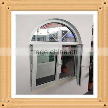 PVC casement windows/double glazing window/pvc window with grill design