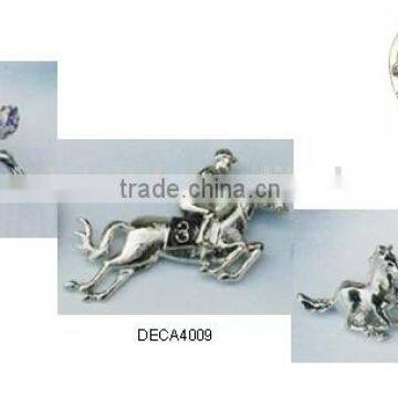 Fashion metal fall horse brooch jewelry set ,Customized Colors or LOGO and OEM design accept