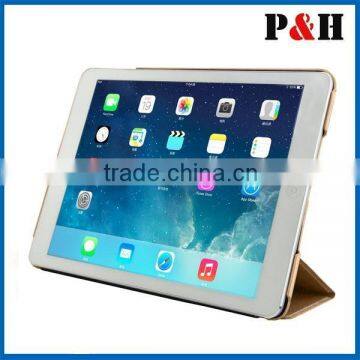 New Arrival Luxury Silk Leather Case For Apple iPad 6 / Air 2