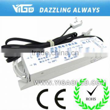 T8 electronic ballast for fluorescent tube,high frenquency,1*36w