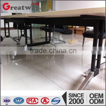 powder coating finished steel conference table leg