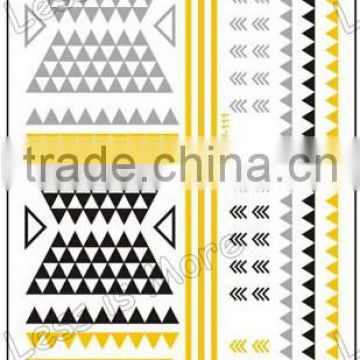 New design skin safe tattoo custom metallic temporary tattoo