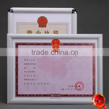 25mm Front Open Aluminum Wall Hanging Certificate Poster Display Frame