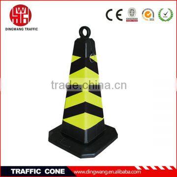 Rubber base square traffic cone