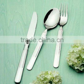 plated sliver stainless steel soup spoon