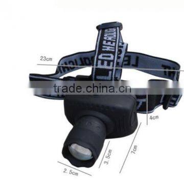 T27B Waterproof 1W LED Headlight Light Headlamp Head Lamp Flashlight 3 Modes photo-6