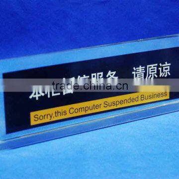 Top Quality tabletop acrylic sign holder