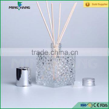 Empty square aroma reed diffuser glass bottles with aluminum cap for sale                        
                                                                                Supplier's Choice