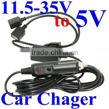 GPS , Cigarette lighter iphone car charger dual 2 USB port