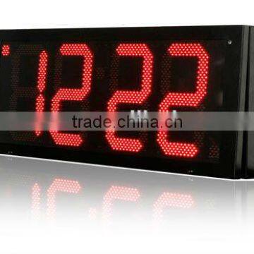 led sign with date,time and text outdoor led clock time date temperature sign