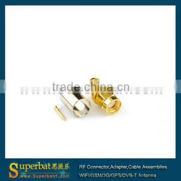 SMA Crimp Plug Connector For LMR300 fiber optical sma 905 connector