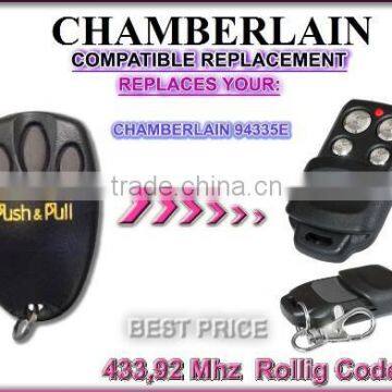 For Chamberlain remote 94335E replacement 433,92MHZ rolling code