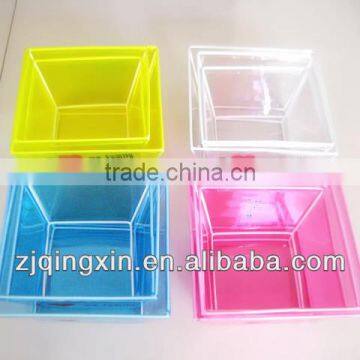 PVC plastic storage fruit basket container bowl for set