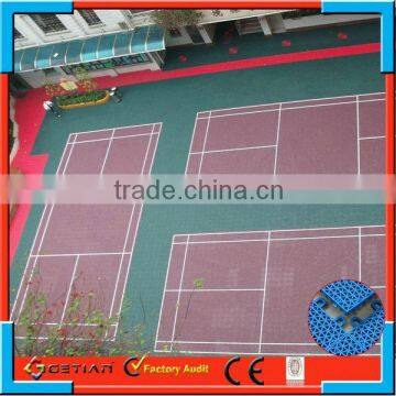 newest design suspended modular badminton field