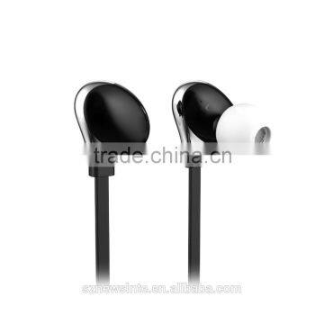 New arrival sport bluetooth headset stereo 360 rotating earplugs bluetooth 4.0