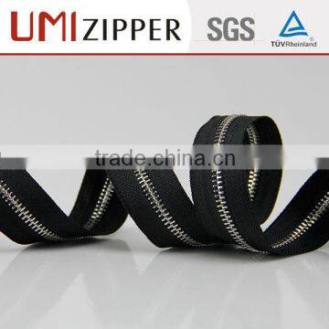 Retail Any Color Fabric 45 cm Large Zipper Chain With Metal Zipper Head photo-4