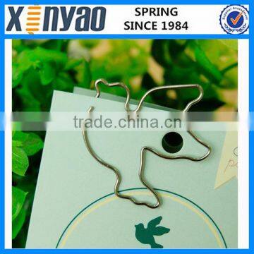 hight quality promotional gifts custom logo metal silver birds shape paper clips