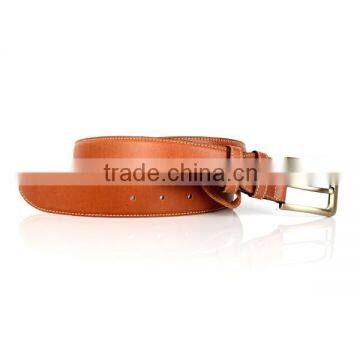 Fashion Brown Cowhide Leather Men's Soft Leather Belt photo-4