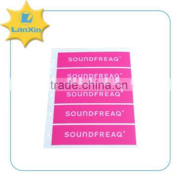 Adhesive Plastic print label sticker