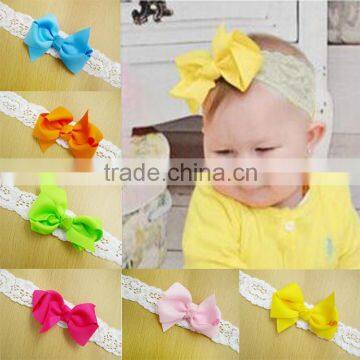 C72 Baby Girls Cute Flower Headband Hair Bow Band Headwear