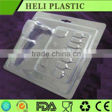 clear plastic electronic components shape tray