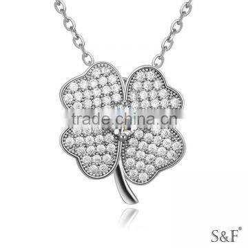 17443 rigant factory flashing shamrock necklace