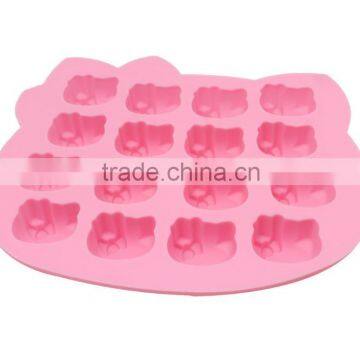 Cat shape silicone chocolate mould