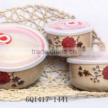 Microwave Safe Round Ceramic Bowl With Lids in Liling photo-3